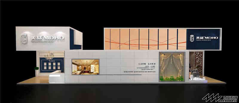大華銀行上海分行參展上海新國際博覽中心上海展覽設(shè)計(jì)展臺(tái)搭建4